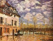 Alfred Sisley Boat During a Flood Norge oil painting reproduction